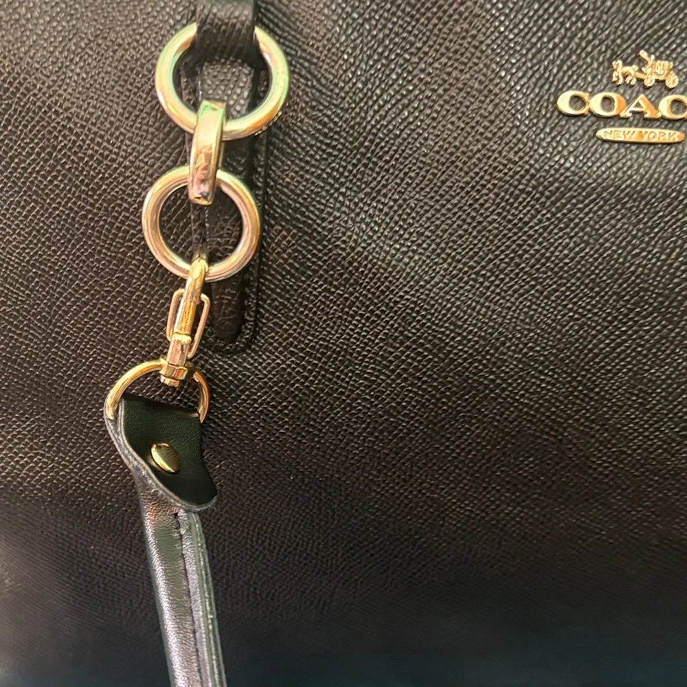Coach Christie Black pebble Leather Shoulder Bag - Picture 4 of 15